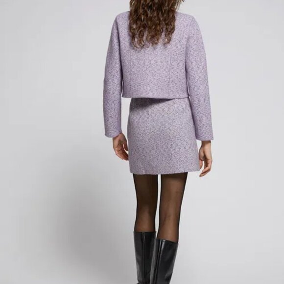 & Other Stories Lavender Tweed Lady Jacket w/ Accent buttons - Size M - Picture 4 of 10